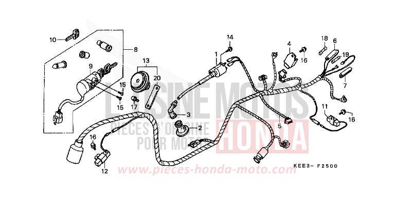 KABELBAUM von CB1300 Super Bold'or ABS TITANIUM METALLIC (YR183) von 1997